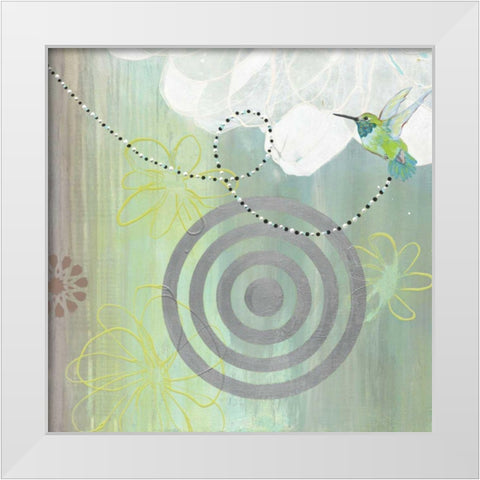 Connected II White Modern Wood Framed Art Print by Fuchs, Jodi