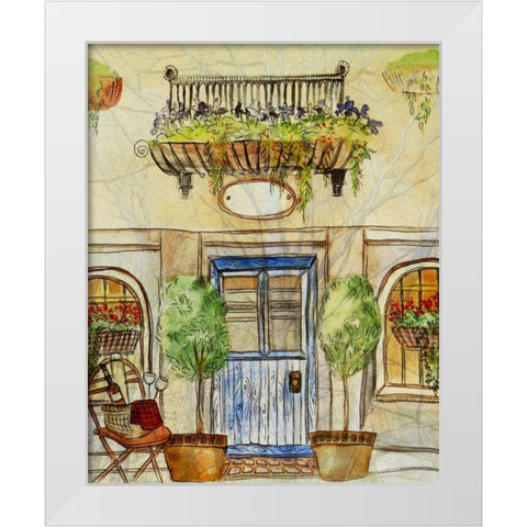 Greek CafT IV White Modern Wood Framed Art Print by Harrington, Danielle