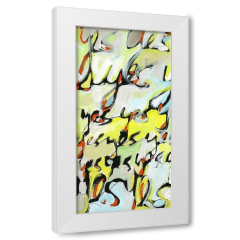 Yes, Yes, Yes I White Modern Wood Framed Art Print by Fuchs, Jodi