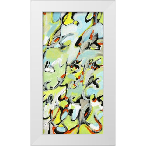 Yes, Yes, Yes II White Modern Wood Framed Art Print by Fuchs, Jodi