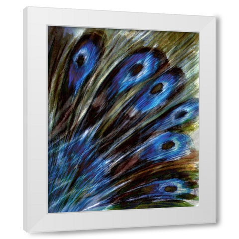Feather I White Modern Wood Framed Art Print by Harrington, Danielle