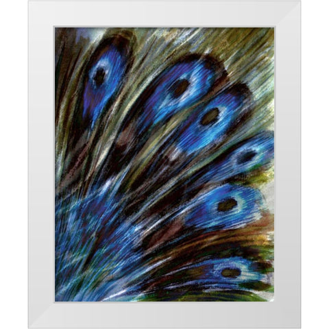Feather I White Modern Wood Framed Art Print by Harrington, Danielle