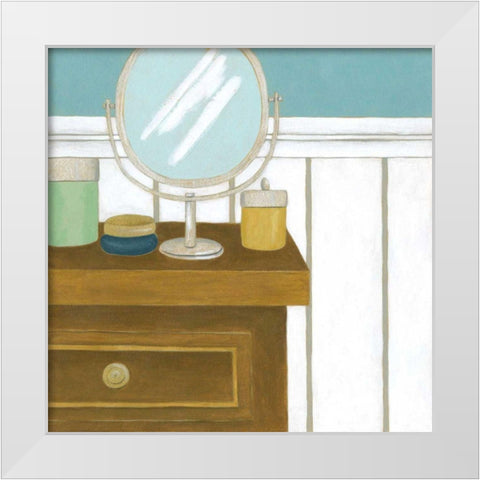 Classic Bath IV White Modern Wood Framed Art Print by Zarris, Chariklia