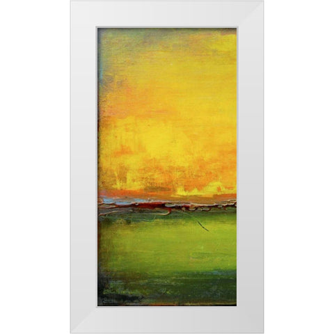 Lime Wire I White Modern Wood Framed Art Print by Ashley, Erin