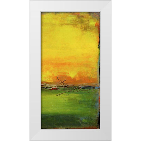 Lime Wire II White Modern Wood Framed Art Print by Ashley, Erin