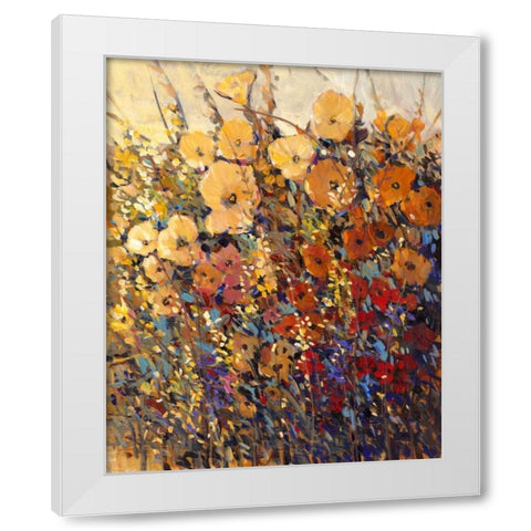 Bright and Bold Flowers II White Modern Wood Framed Art Print by OToole, Tim