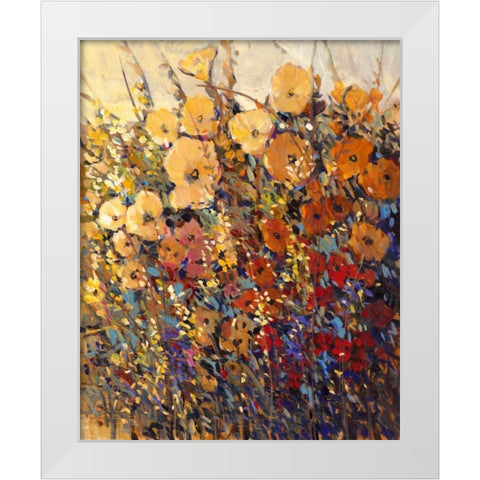 Bright and Bold Flowers II White Modern Wood Framed Art Print by OToole, Tim