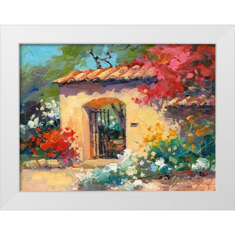 Mission Impression I White Modern Wood Framed Art Print by Pollard, Julie G.