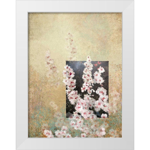 Cherry Blossom Abstract III White Modern Wood Framed Art Print by Novak, Rick
