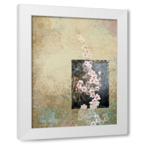 Cherry Blossom Abstract IV White Modern Wood Framed Art Print by Novak, Rick
