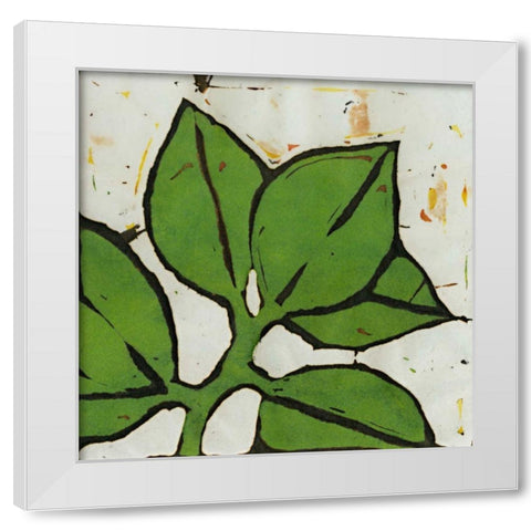 Planta Green III White Modern Wood Framed Art Print by Davis, Andrea