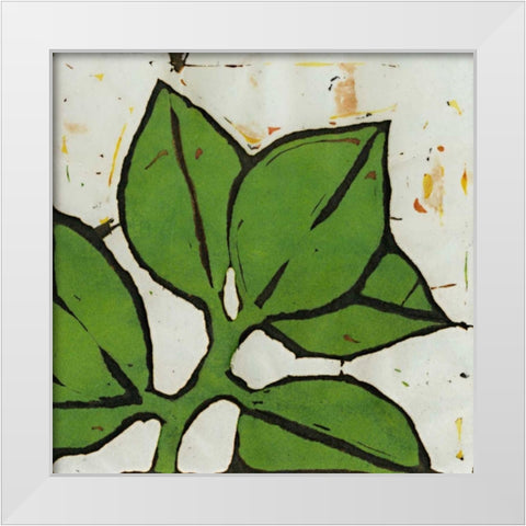 Planta Green III White Modern Wood Framed Art Print by Davis, Andrea
