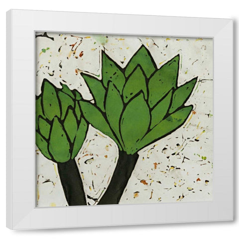 Planta Green VII White Modern Wood Framed Art Print by Davis, Andrea