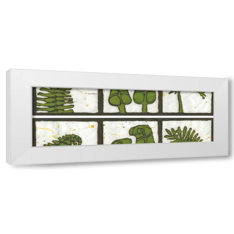 2-Up Verde Botanical I White Modern Wood Framed Art Print by Davis, Andrea