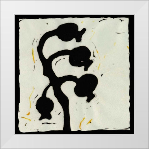 Profile III White Modern Wood Framed Art Print by Davis, Andrea