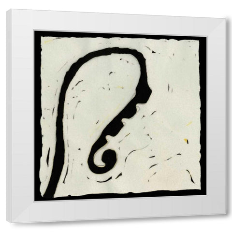 Profile IV White Modern Wood Framed Art Print by Davis, Andrea