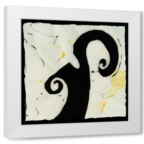 Profile V White Modern Wood Framed Art Print by Davis, Andrea