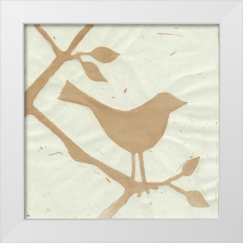 Tea Bird IV White Modern Wood Framed Art Print by Davis, Andrea