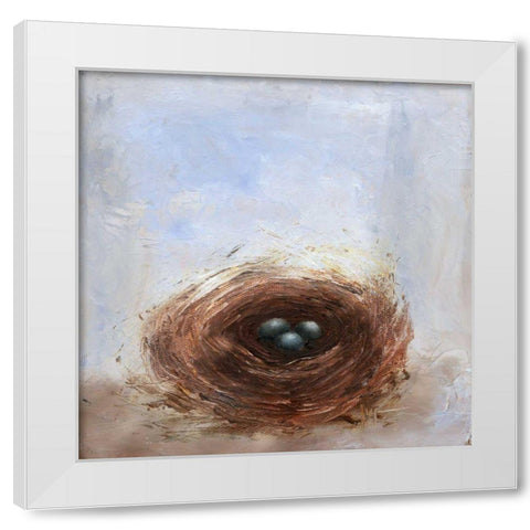 Nested Eggs II White Modern Wood Framed Art Print by Nichols, Liz