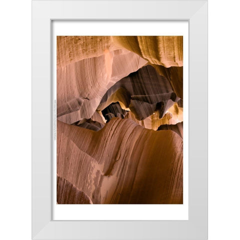Antelope Canyon I White Modern Wood Framed Art Print by Chester, Colby