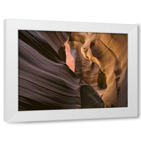 Antelope Canyon II White Modern Wood Framed Art Print by Chester, Colby