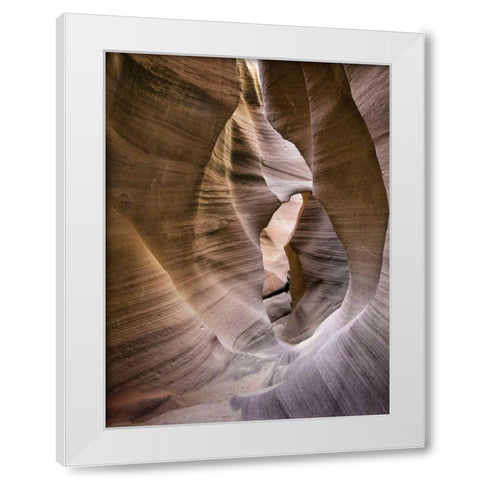 Antelope Canyon VI White Modern Wood Framed Art Print by Chester, Colby
