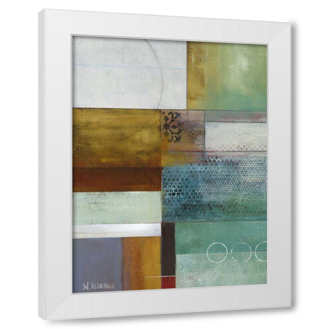 Cosmopolitan Abstract I White Modern Wood Framed Art Print by Green-Aldridge, W.