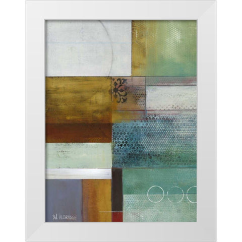 Cosmopolitan Abstract I White Modern Wood Framed Art Print by Green-Aldridge, W.
