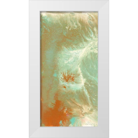 Ozone I White Modern Wood Framed Art Print by Roll, Dlynn