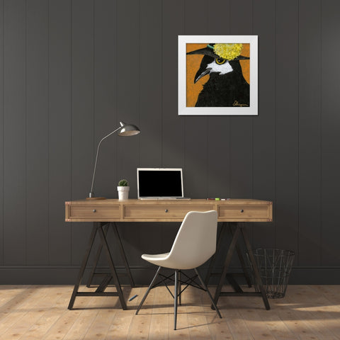 You Silly Bird - Marty White Modern Wood Framed Art Print by Roll, Dlynn