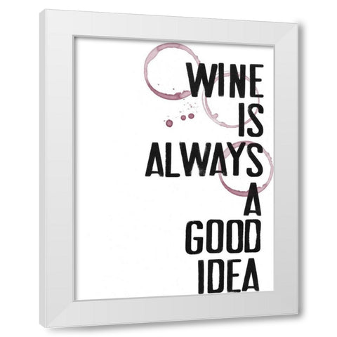 Hospitality V White Modern Wood Framed Art Print by Velasquez, Deborah