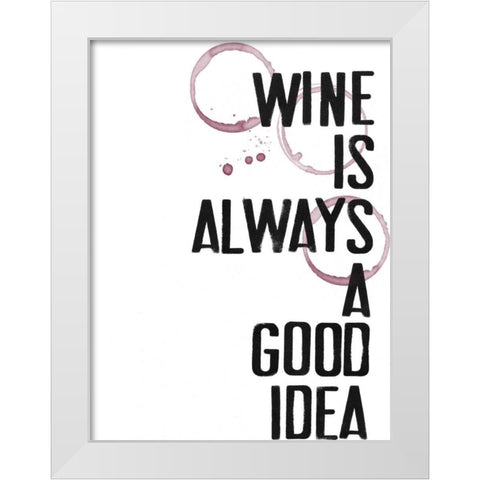 Hospitality V White Modern Wood Framed Art Print by Velasquez, Deborah