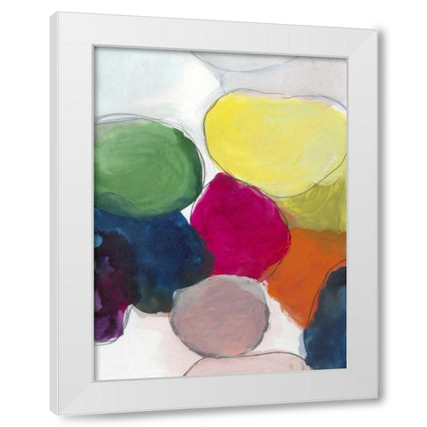 The Party I White Modern Wood Framed Art Print by Fuchs, Jodi