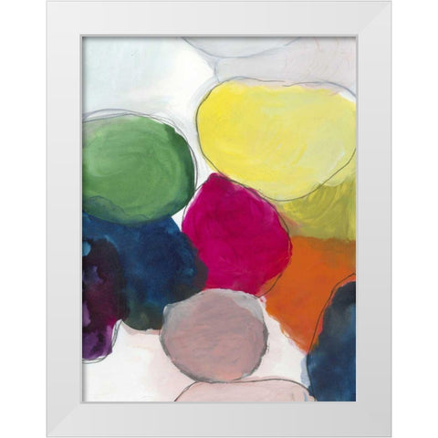 The Party I White Modern Wood Framed Art Print by Fuchs, Jodi