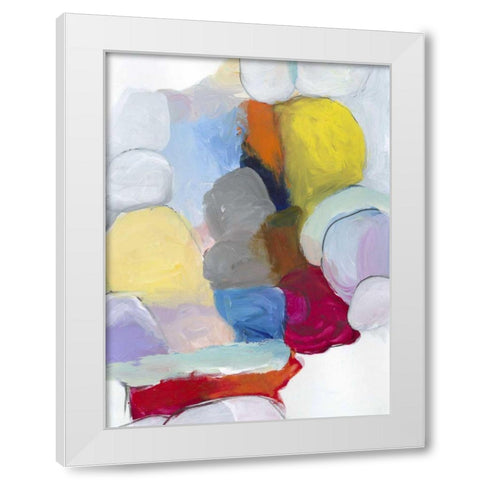 The Party II White Modern Wood Framed Art Print by Fuchs, Jodi