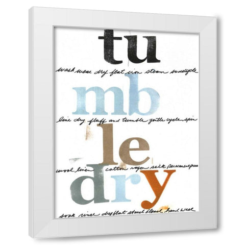 Laundry Lines II White Modern Wood Framed Art Print by Velasquez, Deborah