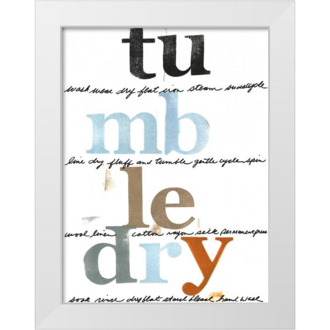Laundry Lines II White Modern Wood Framed Art Print by Velasquez, Deborah