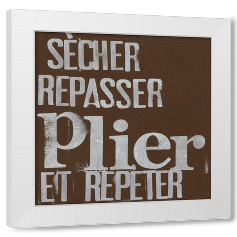 French Laundry I White Modern Wood Framed Art Print by Velasquez, Deborah