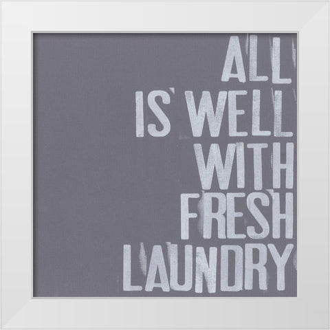 Fresh Laundry I White Modern Wood Framed Art Print by Velasquez, Deborah