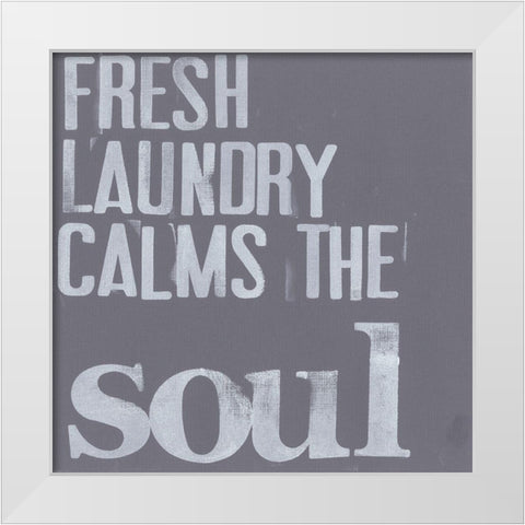 Fresh Laundry II White Modern Wood Framed Art Print by Velasquez, Deborah