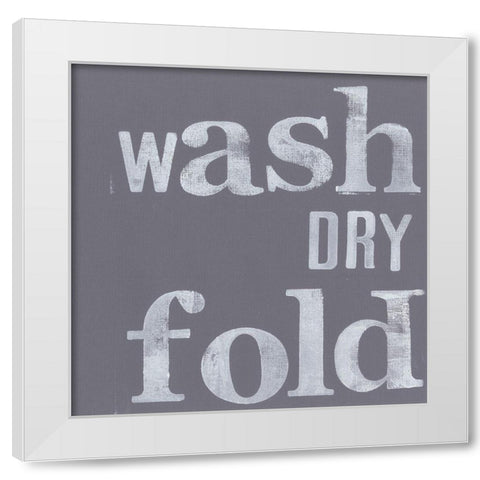 Fresh Laundry III White Modern Wood Framed Art Print by Velasquez, Deborah