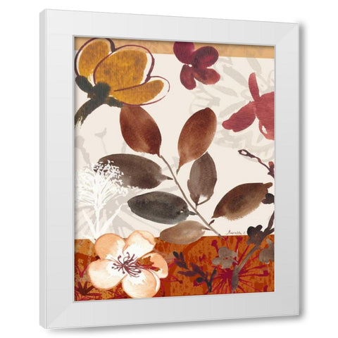Modern Flowers I White Modern Wood Framed Art Print by Cohen, Marietta