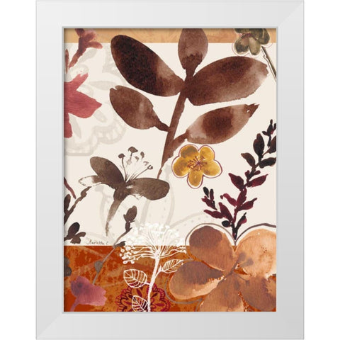 Modern Flowers II White Modern Wood Framed Art Print by Cohen, Marietta