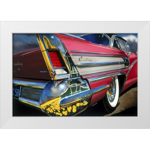 58 Buick Century - Holland White Modern Wood Framed Art Print by Reynolds, Graham