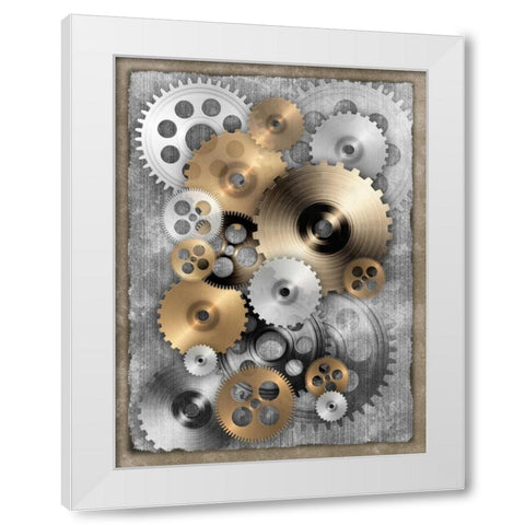 New Punk II White Modern Wood Framed Art Print by James, Andrea