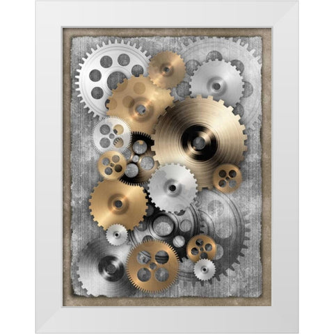 New Punk II White Modern Wood Framed Art Print by James, Andrea