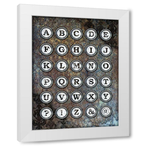 New Punk IV White Modern Wood Framed Art Print by James, Andrea