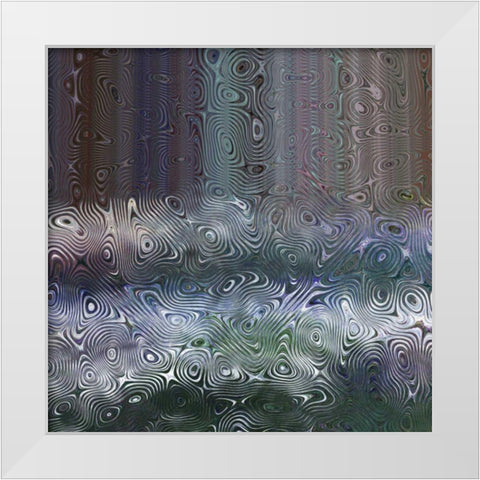 Waterfall I White Modern Wood Framed Art Print by Harrington, Danielle