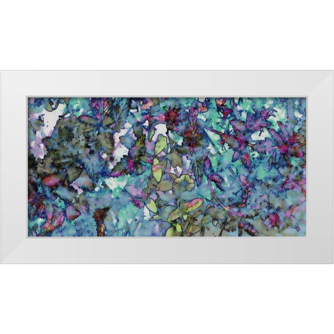 Flower Drop II White Modern Wood Framed Art Print by Harrington, Danielle