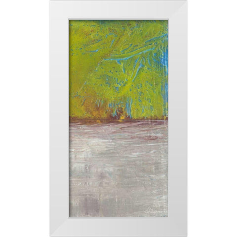 Fire and Ice II White Modern Wood Framed Art Print by Roll, Dlynn